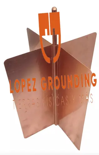 Rehilete de cobre 30X35cm 1/2" 45cm