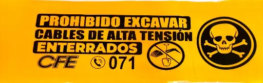 Cinta Preventiva para lineas subterráneas 15cm